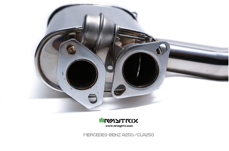 Armytrix Stainless Steel Valvetronic Cat Back Exhaust System Mercedes CLA250 C117/X117 16-19 (4Matic Only)