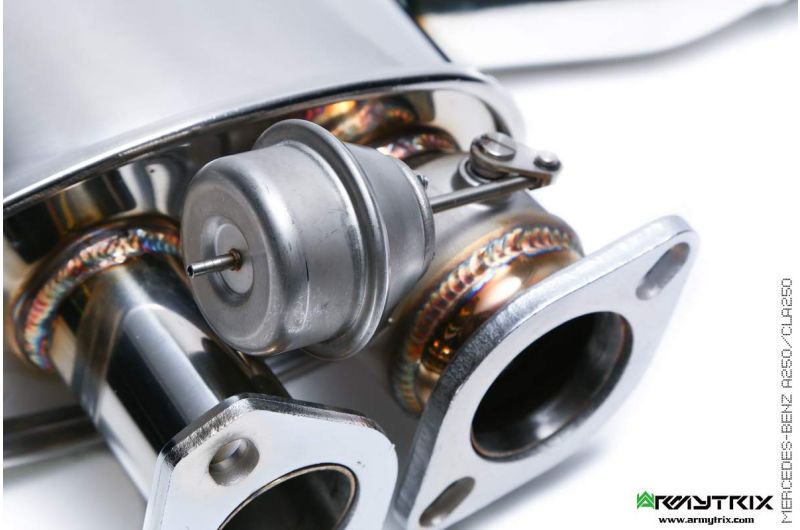 Armytrix Stainless Steel Valvetronic Cat Back Exhaust System Mercedes CLA250 C117/X117 16-19 (4Matic Only)
