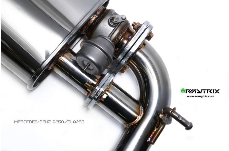 Armytrix Stainless Steel Valvetronic Cat Back Exhaust System Mercedes CLA180/CLA200/CLA250 C117 16-19 2WD Only