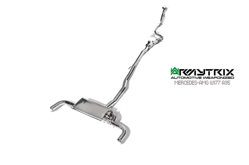 Armytrix Stainless Steel Valvetronic Cat Back Exhaust System Mercedes A35 AMG W177 19+ Hatch
