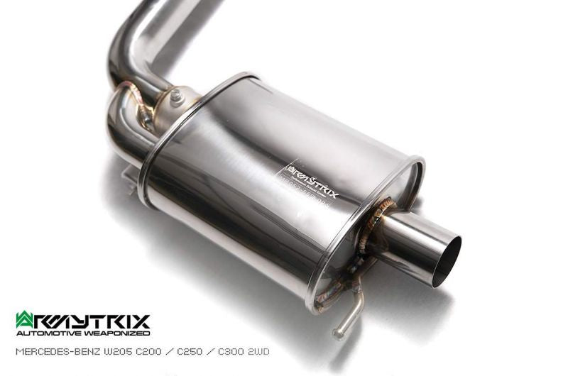 Armytrix Stainless Steel Valvetronic Cat Back Exhaust System Mercedes C180/C200/C250/C300 W205 Facelift 18+