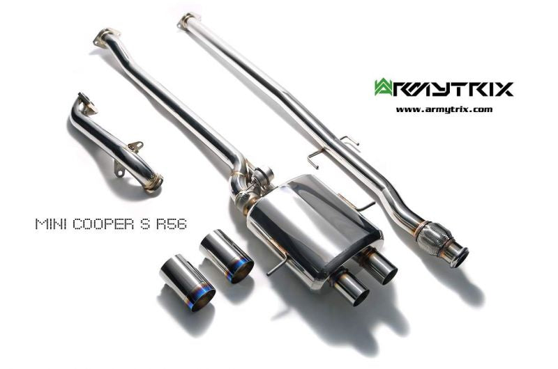 Armytrix Stainless Steel Valvetronic Cat Back Exhaust System Mini Cooper S R56/R57/R58/R59 07-13