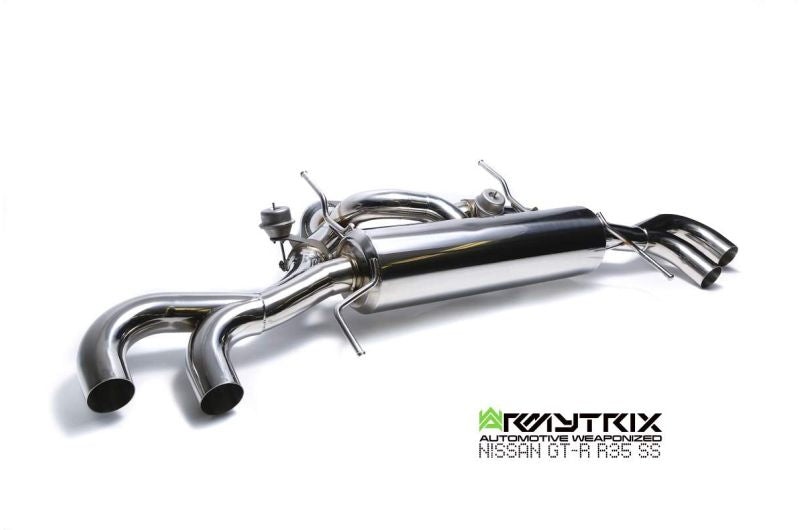 Armytrix Stainless Steel Valvetronic Y-Pipe Back Exhaust System (102mm) Nissan GT-R R35 07+