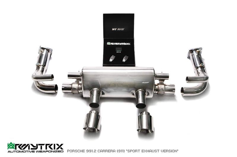 Armytrix Stainless Steel Valvetronic Cat Back Exhaust System (Suits Sports Exhaust Version Only) Porsche 911 Carrera/Carrera4/Carrera S/Carrera4S/Carrera GTS 991.2 16-19