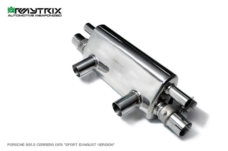 Armytrix Stainless Steel Valvetronic Cat Back Exhaust System (Suits Sports Exhaust Version Only) Porsche 911 Carrera/Carrera4/Carrera S/Carrera4S/Carrera GTS 991.2 16-19