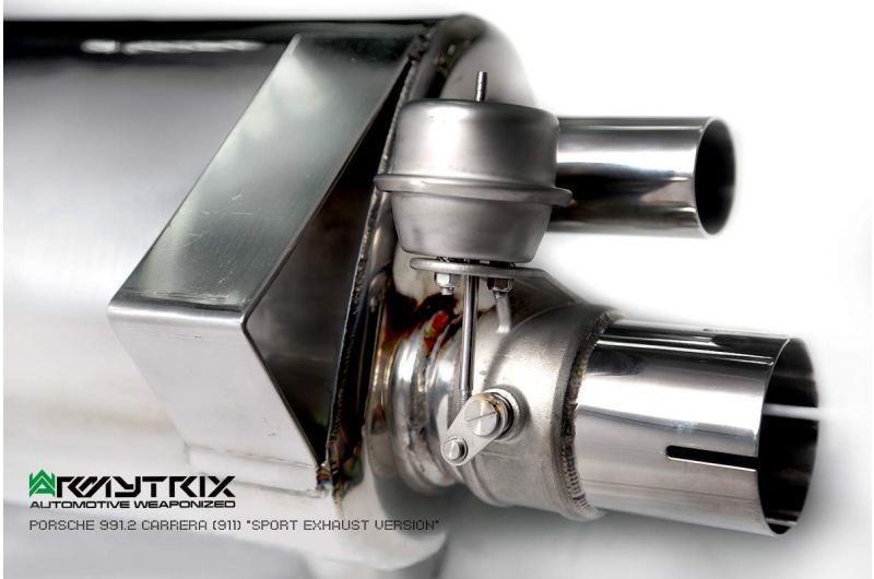 Armytrix Stainless Steel Valvetronic Cat Back Exhaust System (Suits Sports Exhaust Version Only) Porsche 911 Carrera/Carrera4/Carrera S/Carrera4S/Carrera GTS 991.2 16-19