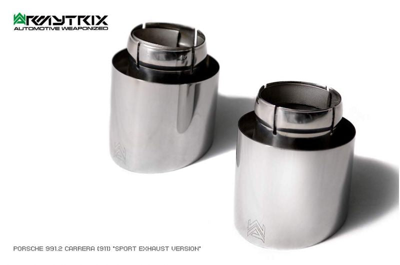 Armytrix Stainless Steel Valvetronic Cat Back Exhaust System (Suits Sports Exhaust Version Only) Porsche 911 Carrera/Carrera4/Carrera S/Carrera4S/Carrera GTS 991.2 16-19