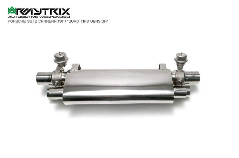 Armytrix Stainless Steel Valvetronic Cat Back Exhaust System (Suits Quad Tip Only) Porsche 911 Carrera/Carrera4/Carrera S/Carrera4S/Carrera GTS 991.2 16-19