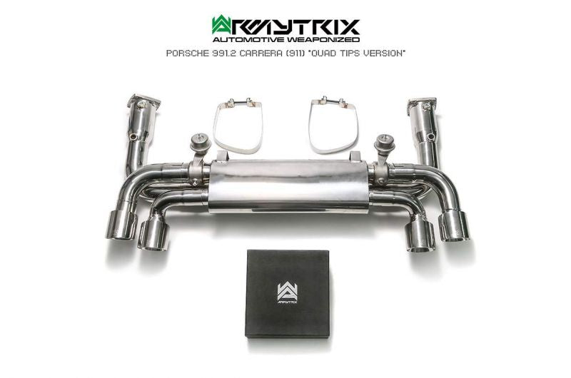 Armytrix Stainless Steel Valvetronic Cat Back Exhaust System (Suits Quad Tip Only) Porsche 911 Carrera/Carrera4/Carrera S/Carrera4S/Carrera GTS 991.2 16-19