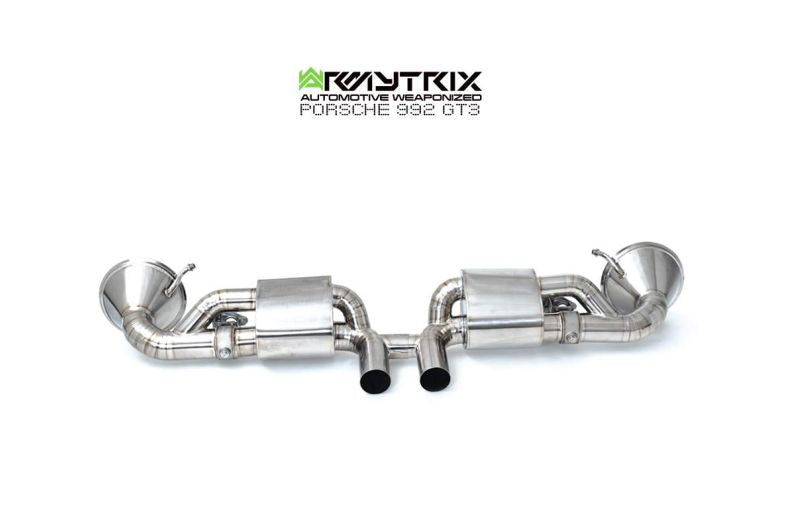 Armytrix Stainless Steel Valvetronic Cat Back Exhaust System Porsche 911 GT3 992 21+