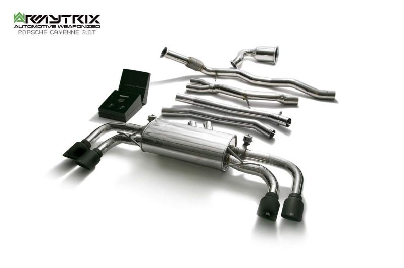 Armytrix Stainless Steel Valvetronic Cat Back Exhaust System Porsche Cayenne E3 3.0T 18+