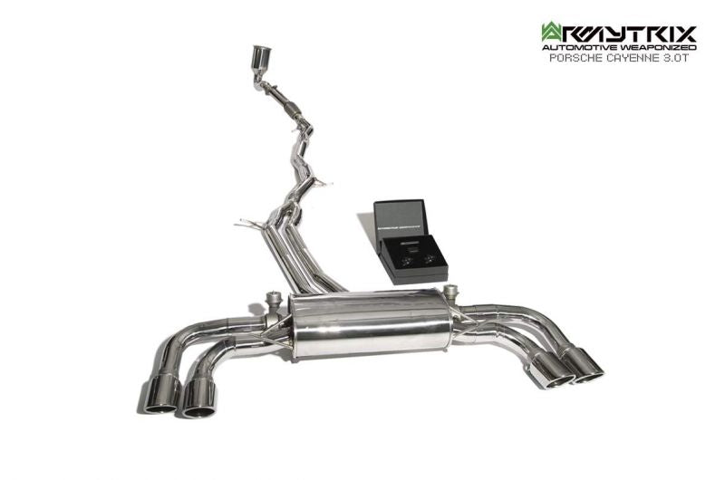Armytrix Stainless Steel Valvetronic Cat Back Exhaust System Porsche Cayenne E3 3.0T 18+