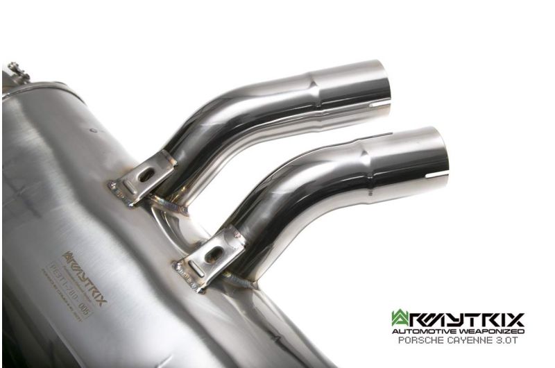Armytrix Stainless Steel Valvetronic Cat Back Exhaust System Porsche Cayenne E3 3.0T 18+