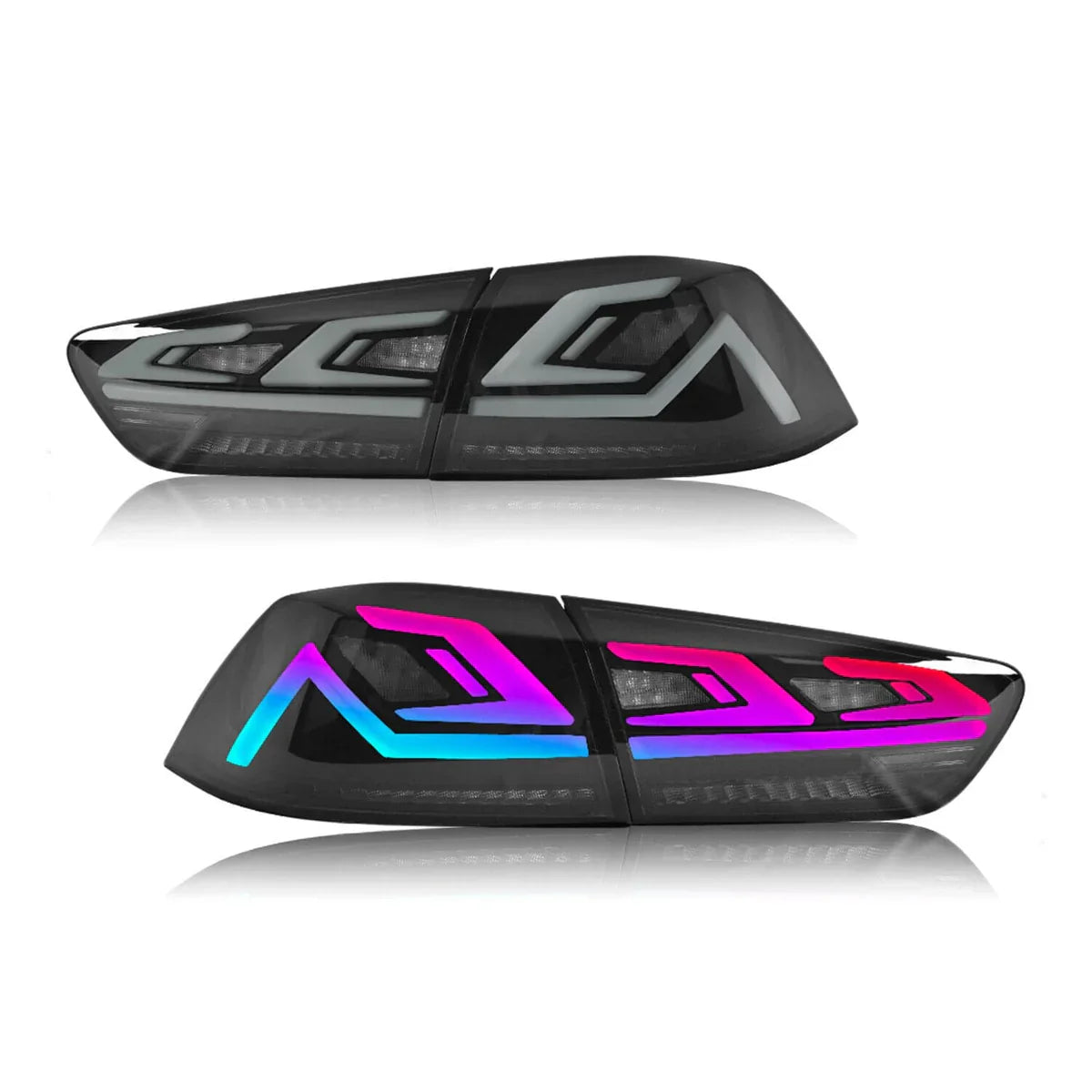 VLAND 2007-2017 MITSUBISHI LANCER RGB DYNAMIC LED TAIL LIGHTS