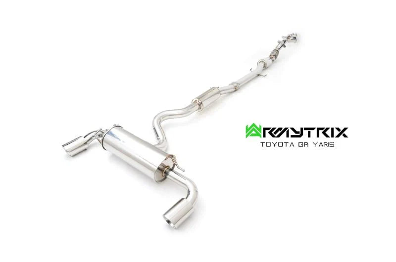Armytrix Stainless Steel Valvetronic Turbo Back Exhaust System - Ceramic Coated Downpipe Toyota GR Yaris Track Edition 20+