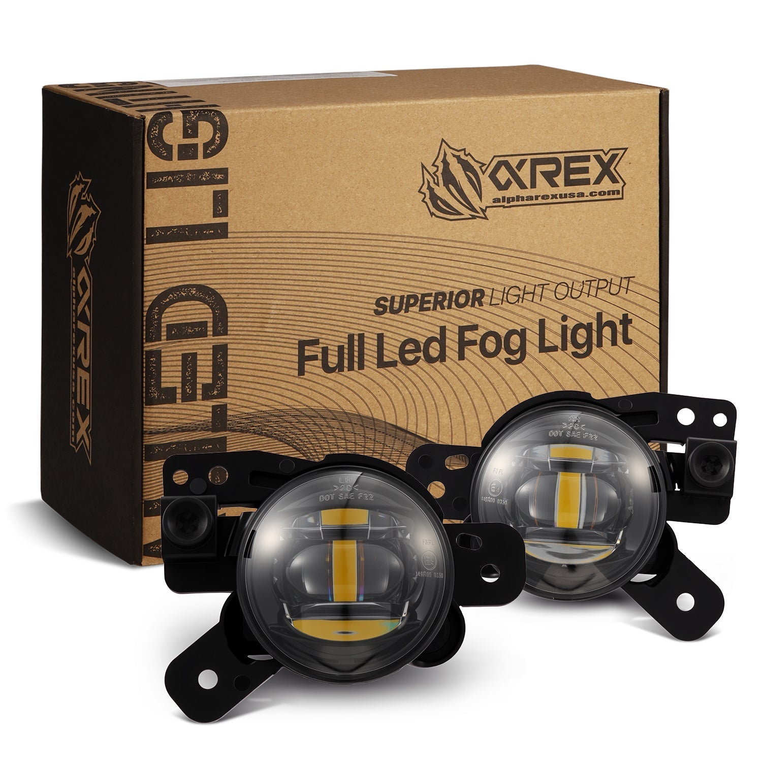 Universal Chevrolet/GMC/Buick LED Projector Fog Lights (Yellow Output Only)