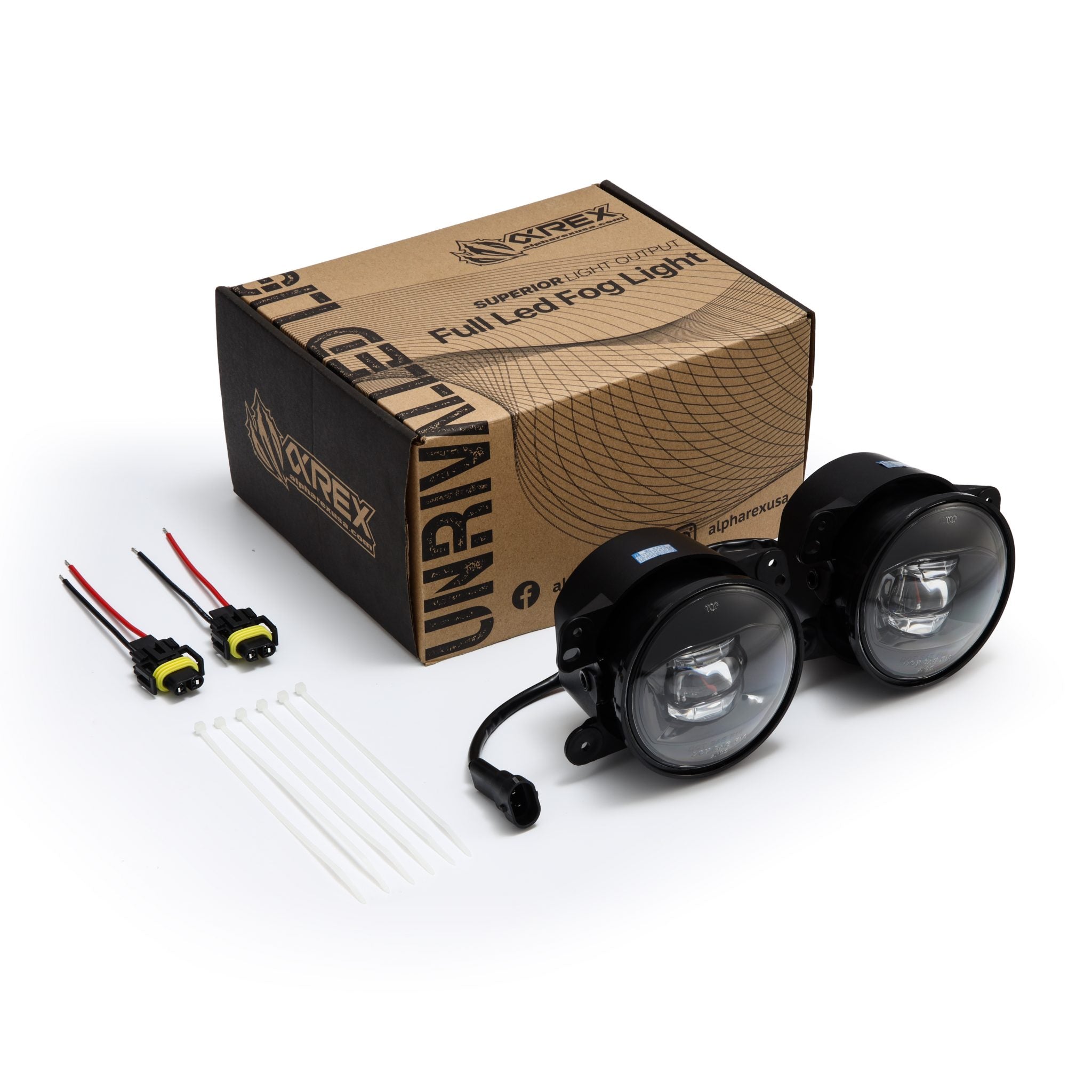 Universal Chrysler/Dodge/Hummer/Jeep DoubleTap Dual Color LED Projector Fog Lights