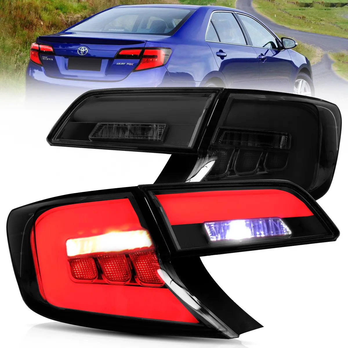 LED Tail Lights For 2012-2014 Toyota Camry Sedan