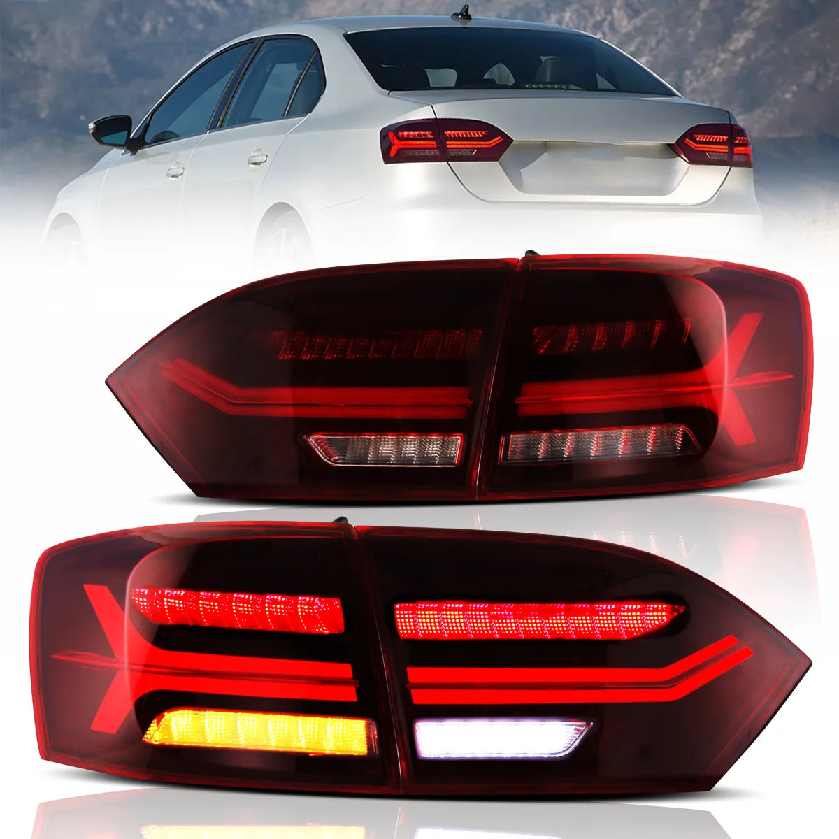 LED Tail Lights for 2012-2014 Volkswagen Jetta Sagitar