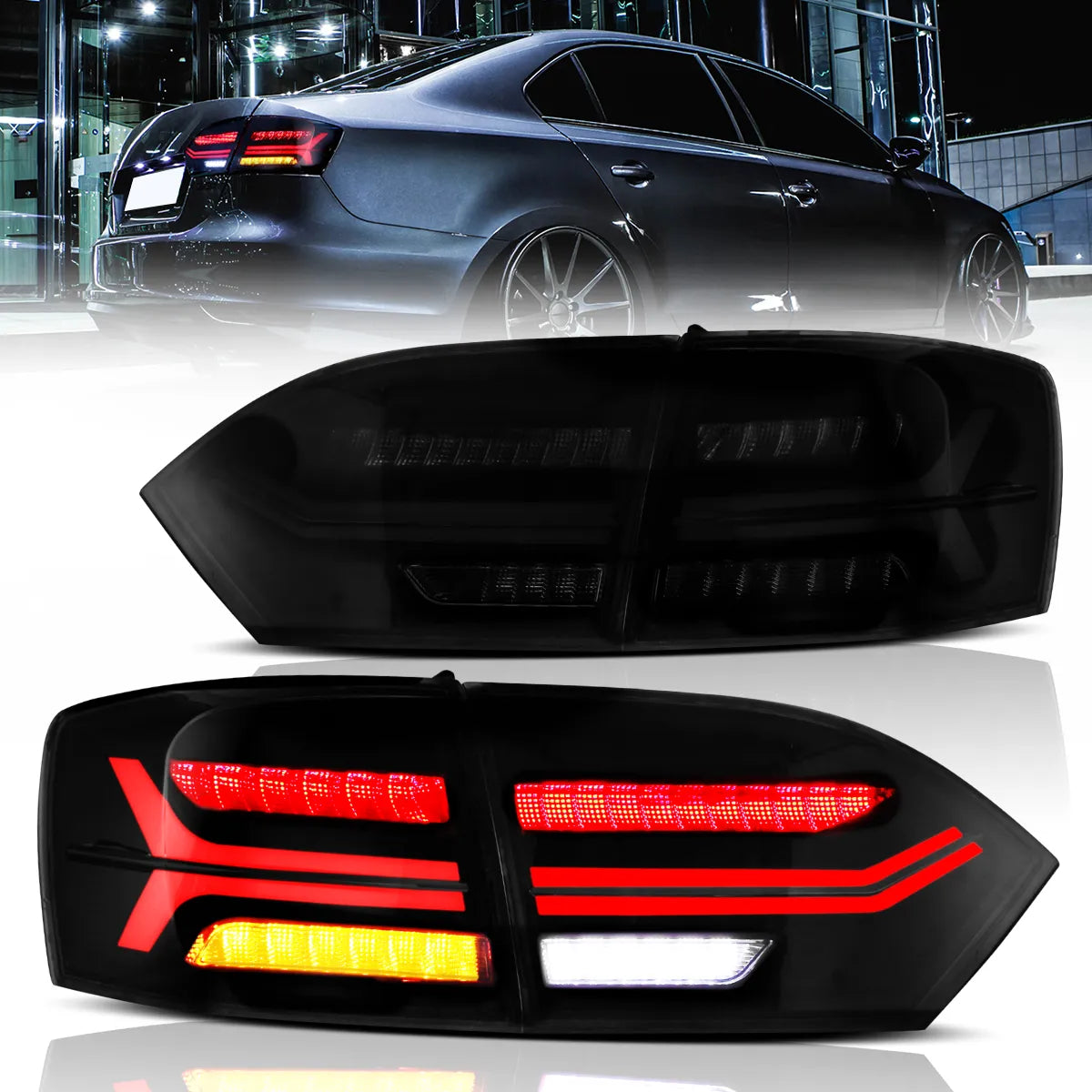 LED Tail Lights for 2012-2014 Volkswagen Jetta Sagitar
