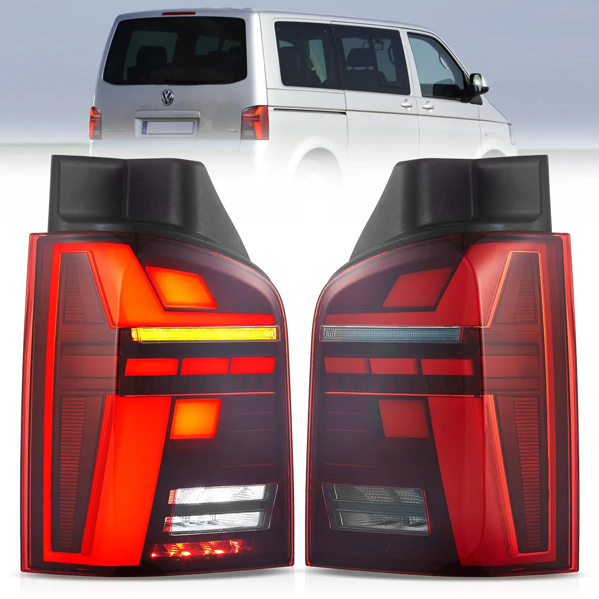 LED Tail Lights For 2010-2014 Volkswagen Multivan T5 Transporter Caravelle