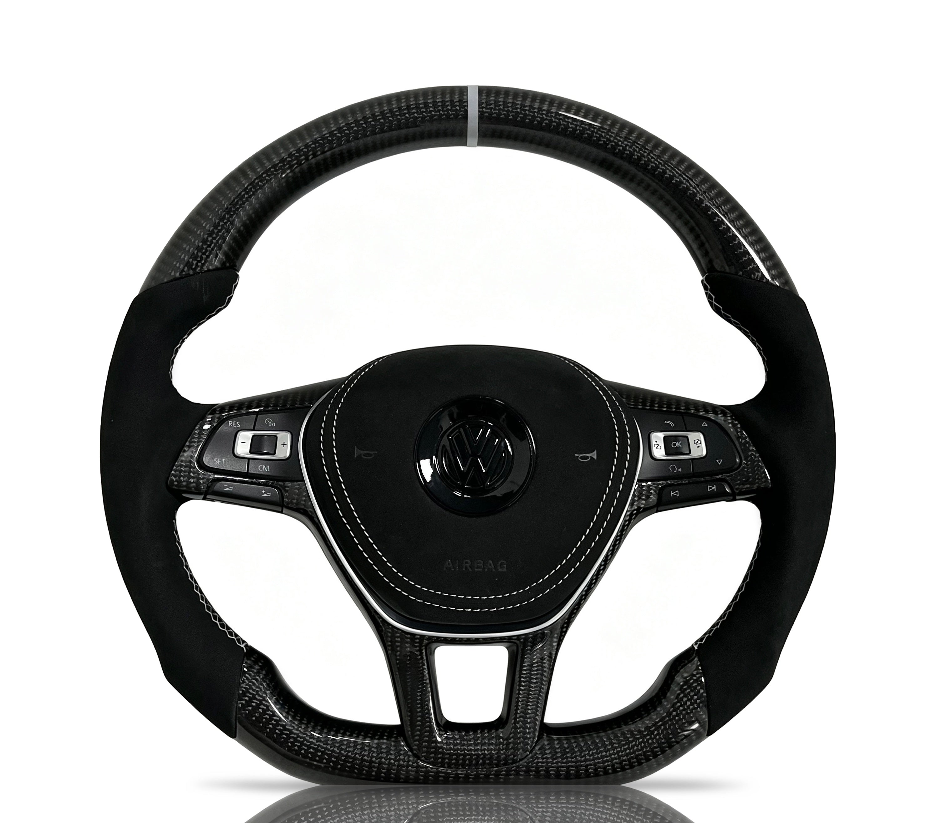 Vero Motorsport Volkswagen Golf Carbon Fibre & Alcantara Steering Wheel (Design 02)
