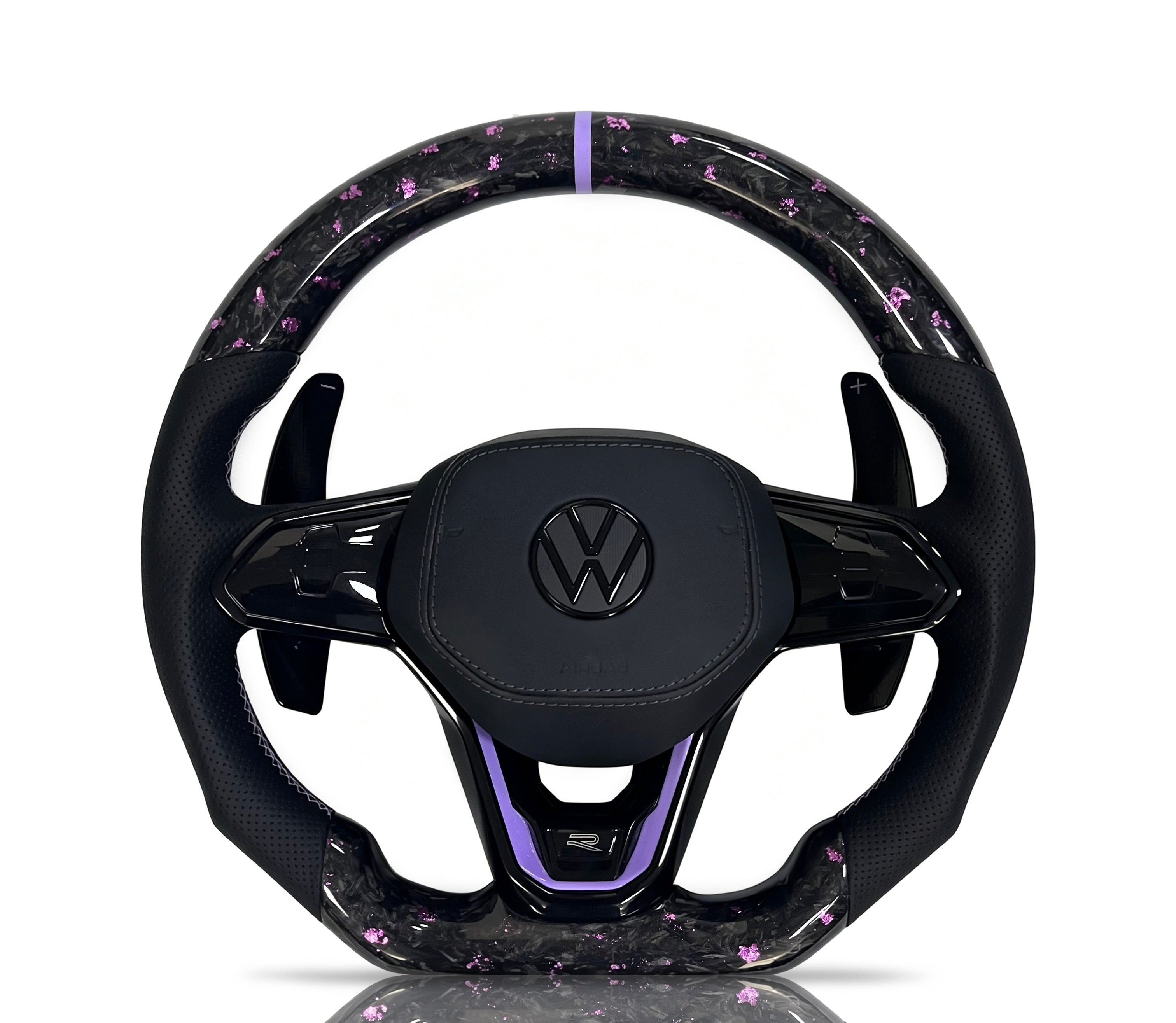 Vero Motorsport Volkswagen Golf Forged Carbon Fibre & Perforated Leather Steering Wheel (Design 21)