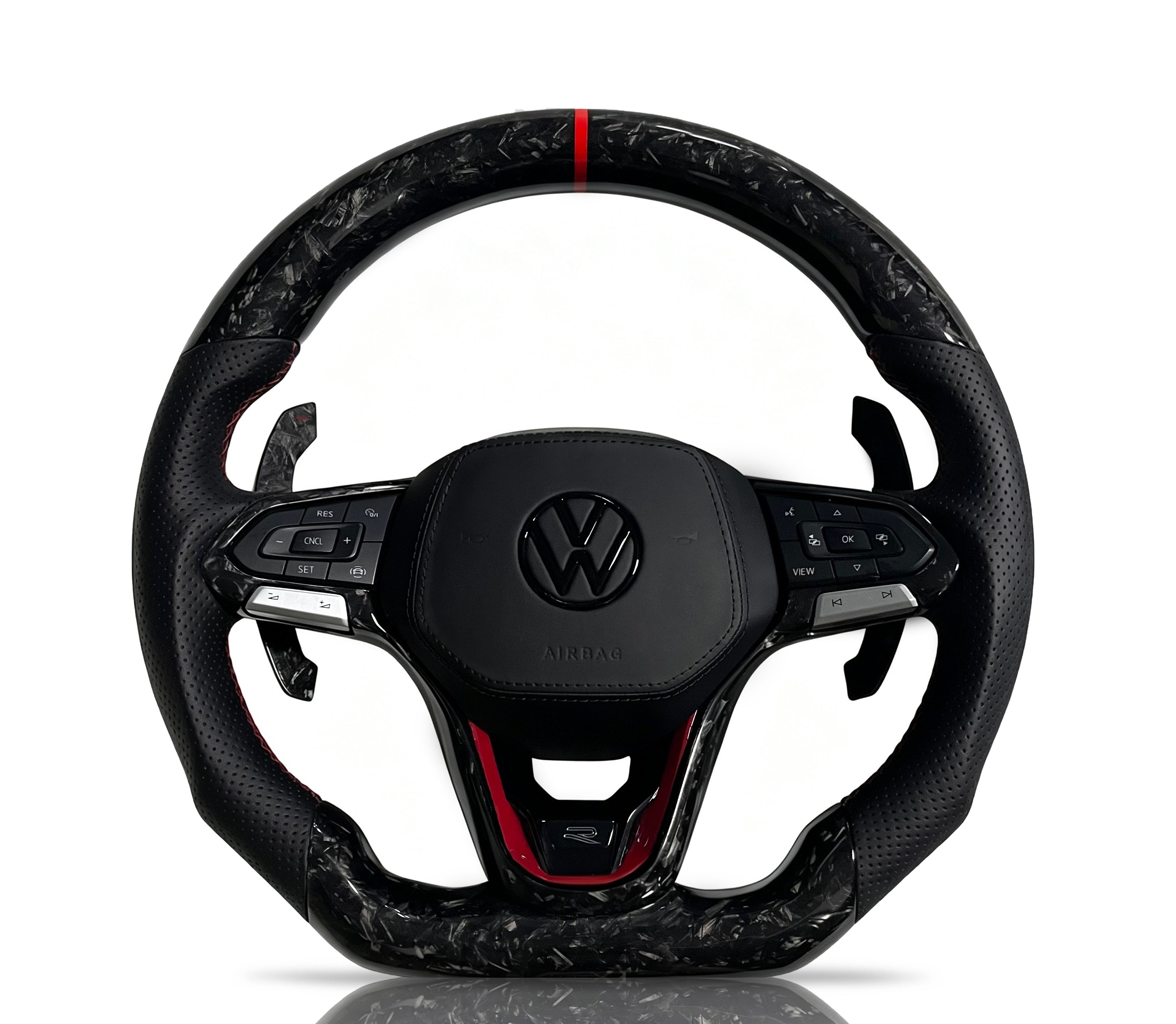 Vero Motorsport Volkswagen Golf Forged Carbon Fibre & Alcantara Steering Wheel (Design 23)