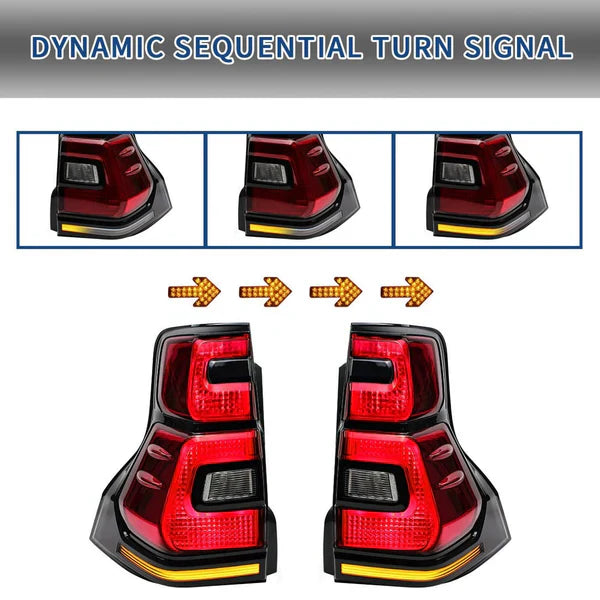 VLAND 2010-2017 TOYOTA LAND CRUISER PRADO SEQUENTIAL LED TAIL LIGHTS