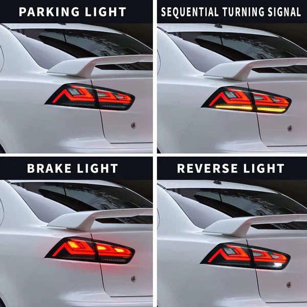 2007-2017 MITSUBISHI LANCER RGB DYNAMIC LED TAIL LIGHTS