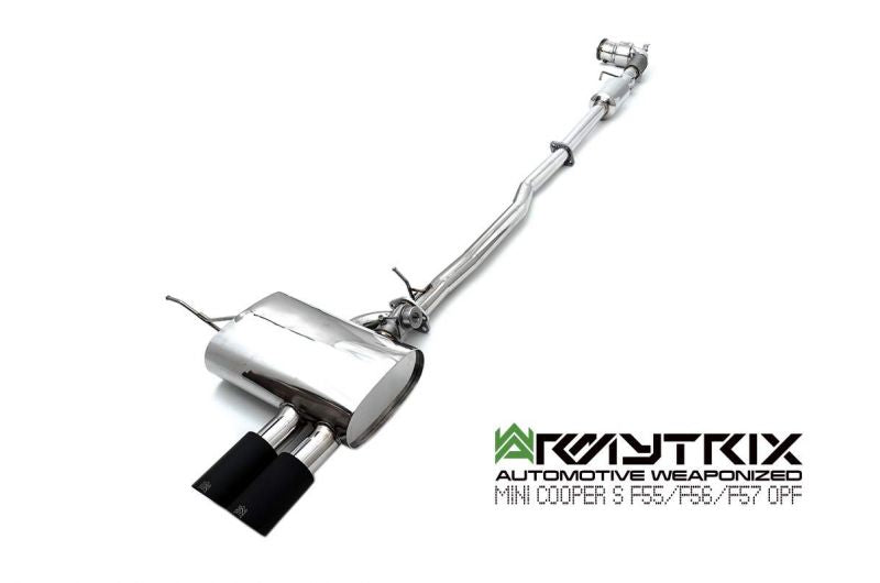 Armytrix Stainless Steel Valvetronic Cat Back Exhaust System Mini Cooper S/JCW/GP F56/F57 14+ V-Band Type