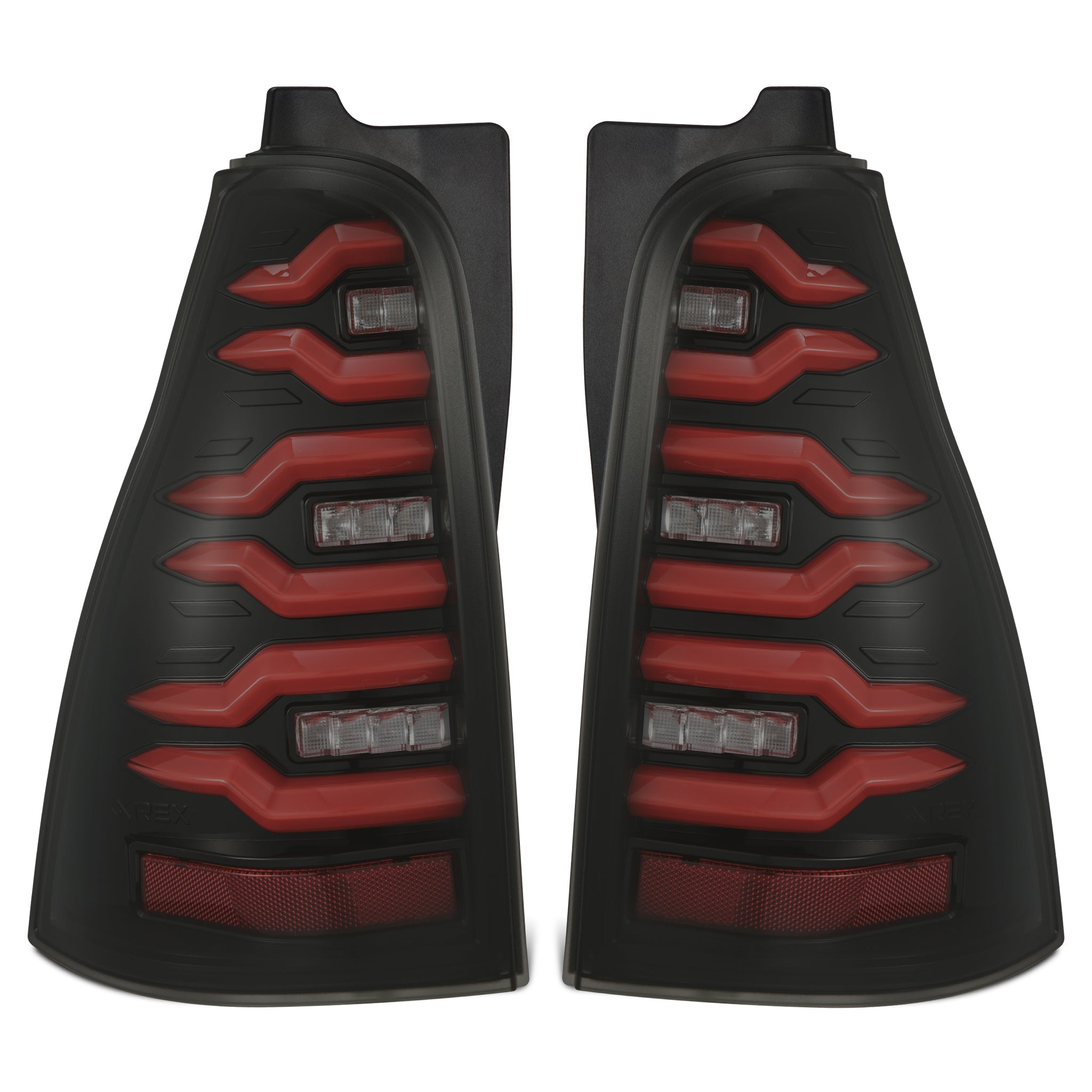 03-09 Toyota 4Runner LUXX-Series LED Tail Lights Black-Red