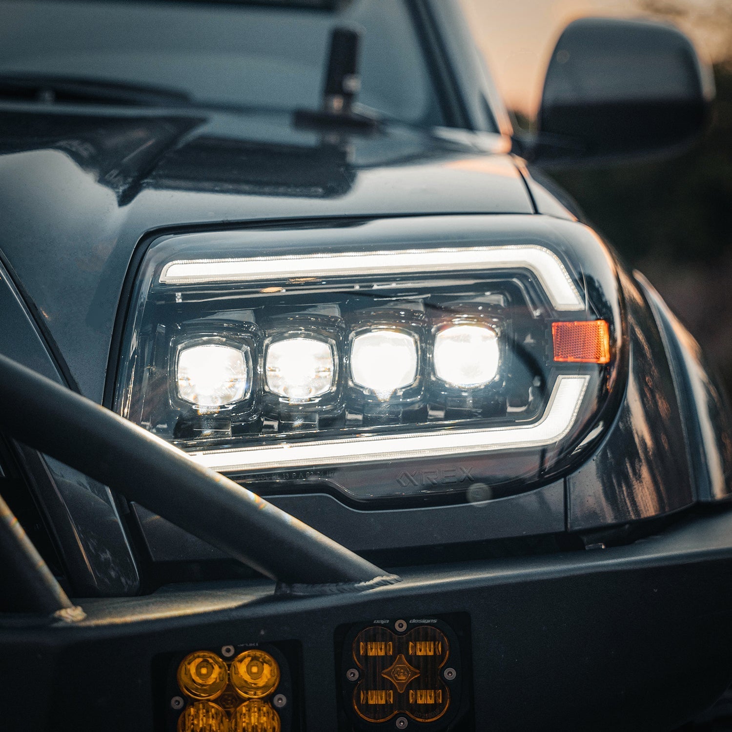 03-09 Toyota 4Runner NOVA-Series LED Projector Headlights Alpha-Black