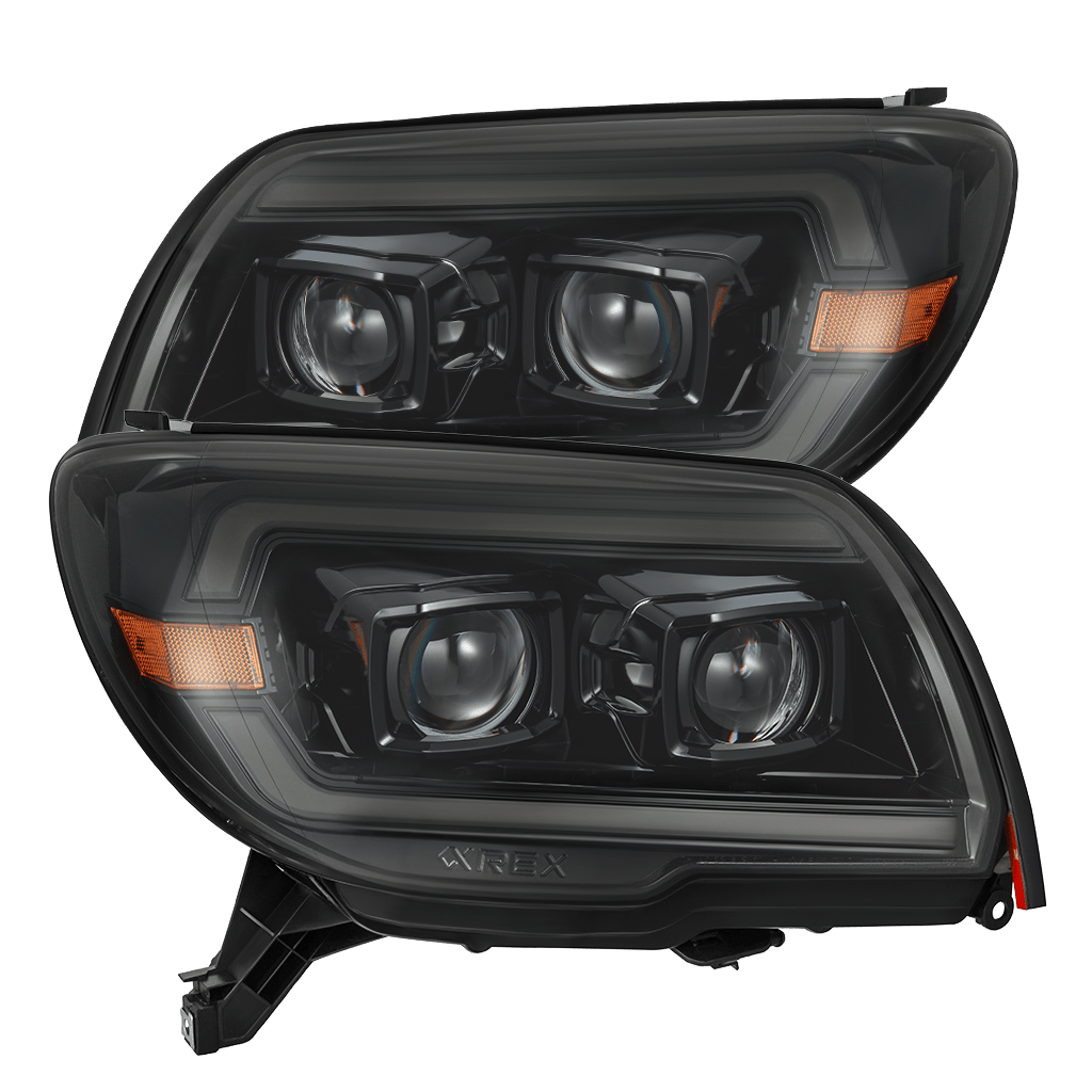 03-09 Toyota 4Runner LUXX-Series LED Projector Headlights Alpha-Black