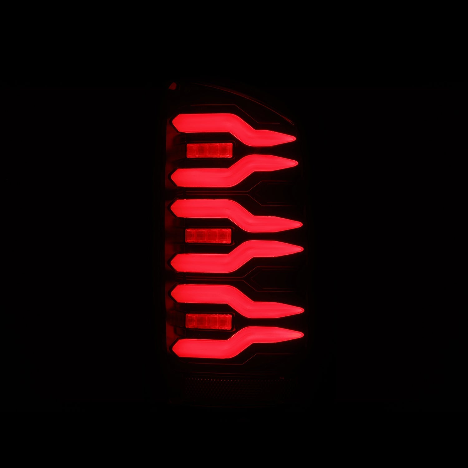07-08 Dodge Ram 1500/07-09 Dodge Ram 2500/3500 Truck LUXX-Series LED Tail Lights Black-Red