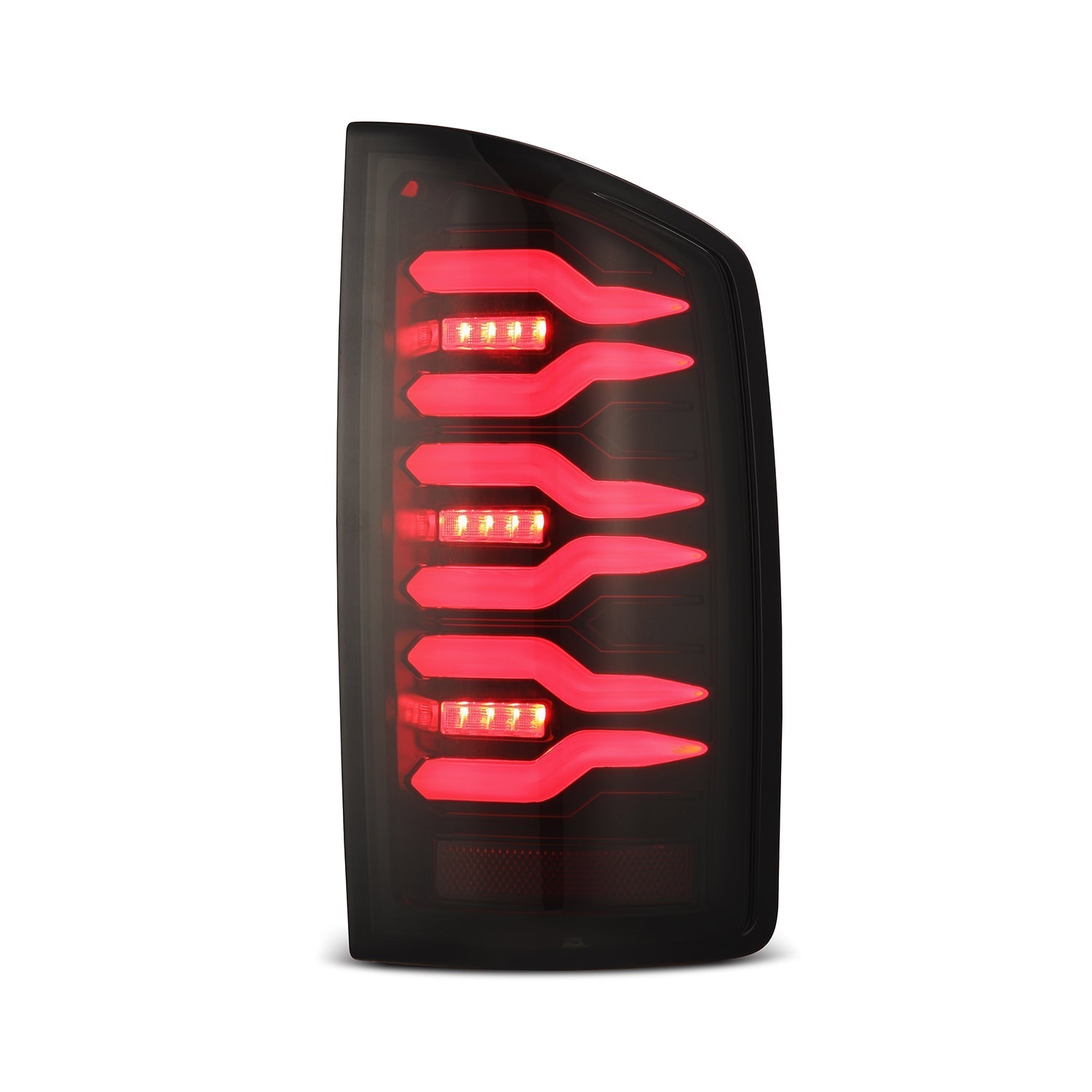 07-08 Dodge Ram 1500/07-09 Dodge Ram 2500/3500 Truck LUXX-Series LED Tail Lights Black-Red