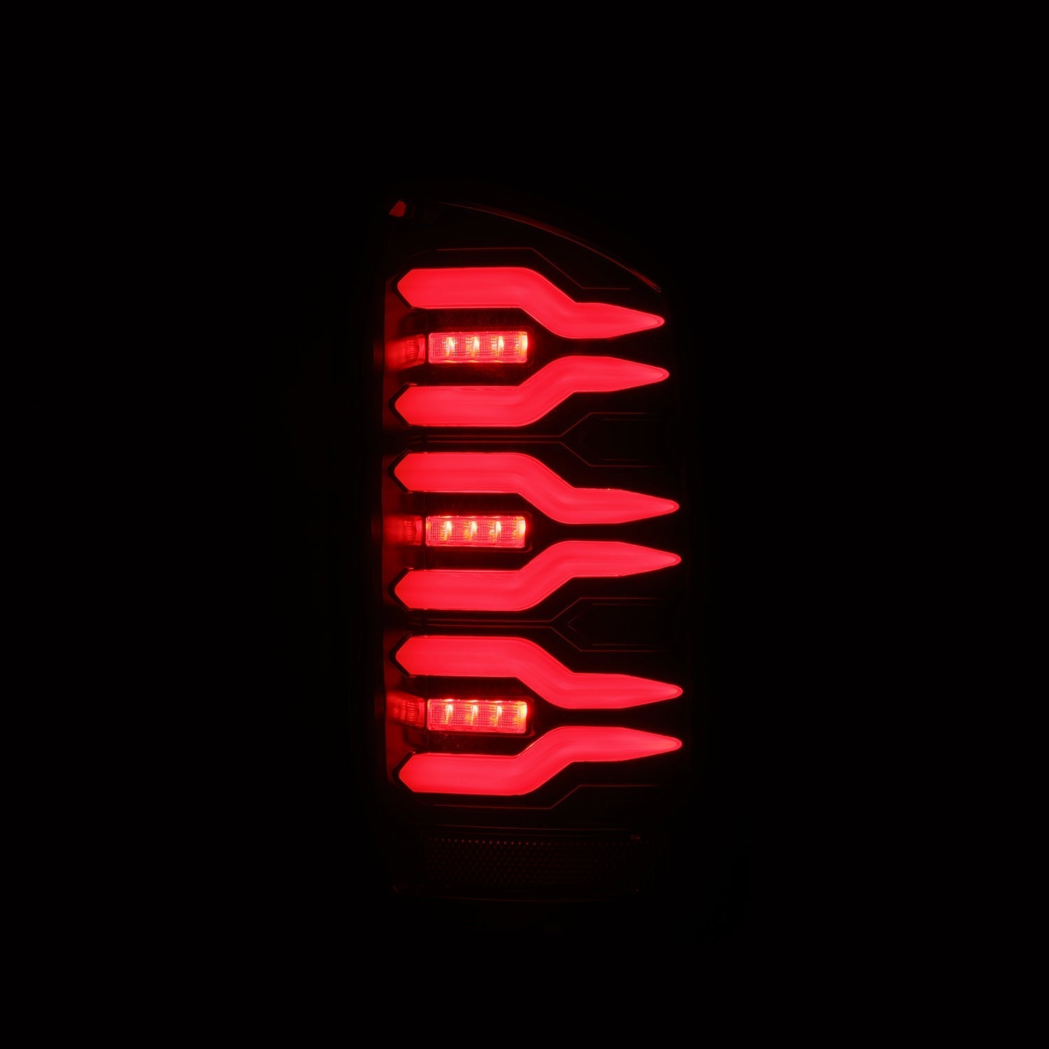 07-08 Dodge Ram 1500/07-09 Dodge Ram 2500/3500 Truck LUXX-Series LED Tail Lights Black-Red