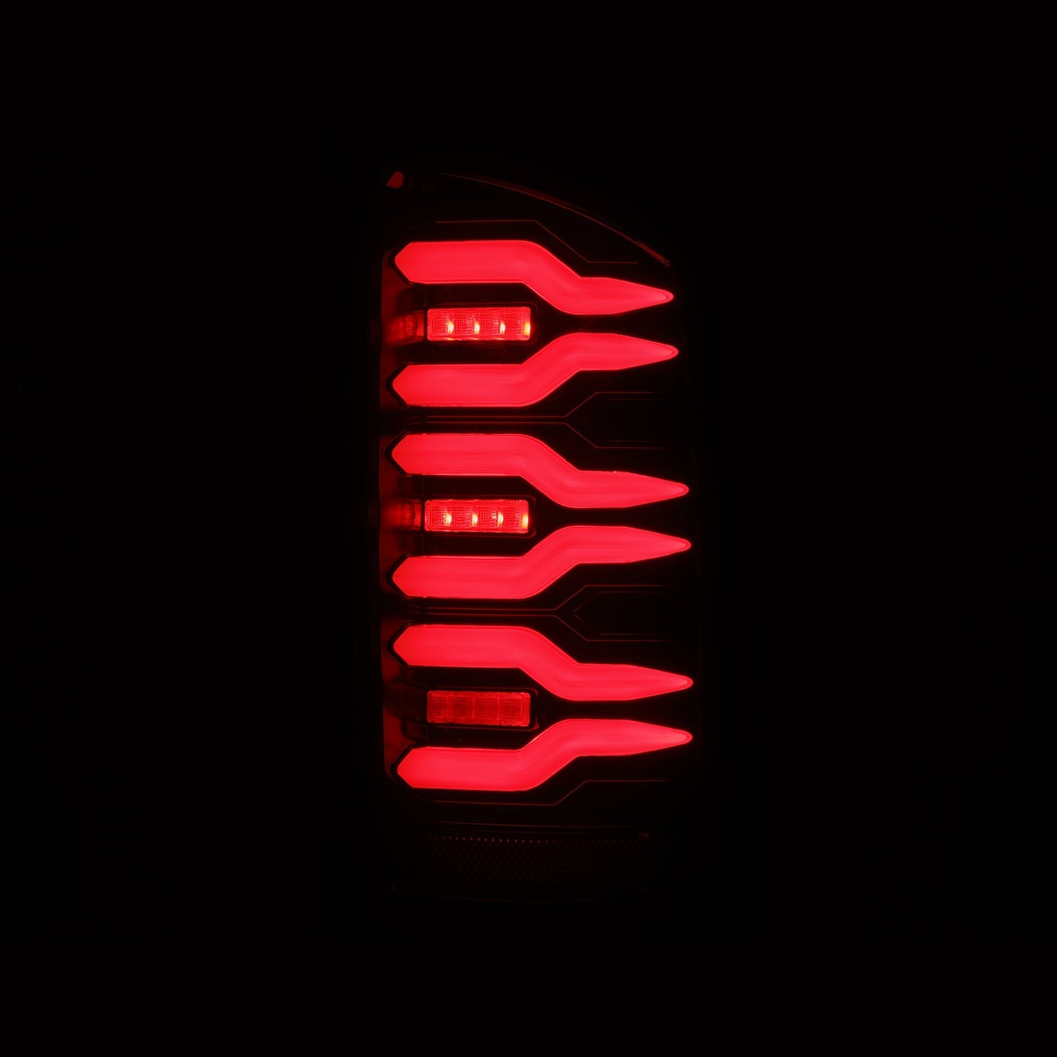 07-08 Dodge Ram 1500/07-09 Dodge Ram 2500/3500 Truck LUXX-Series LED Tail Lights Black-Red