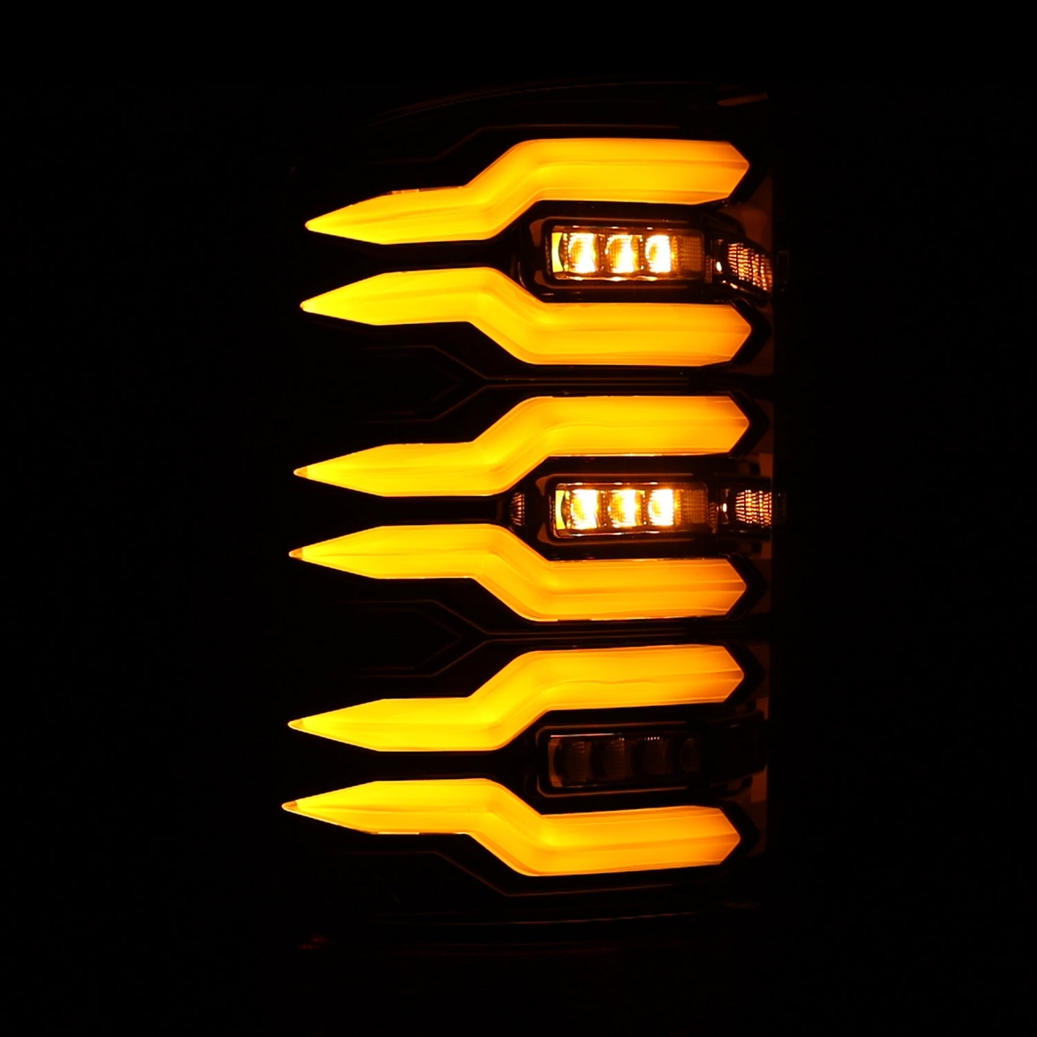 07-13 GMC Sierra LUXX-Series LED Tail Lights Alpha-Black