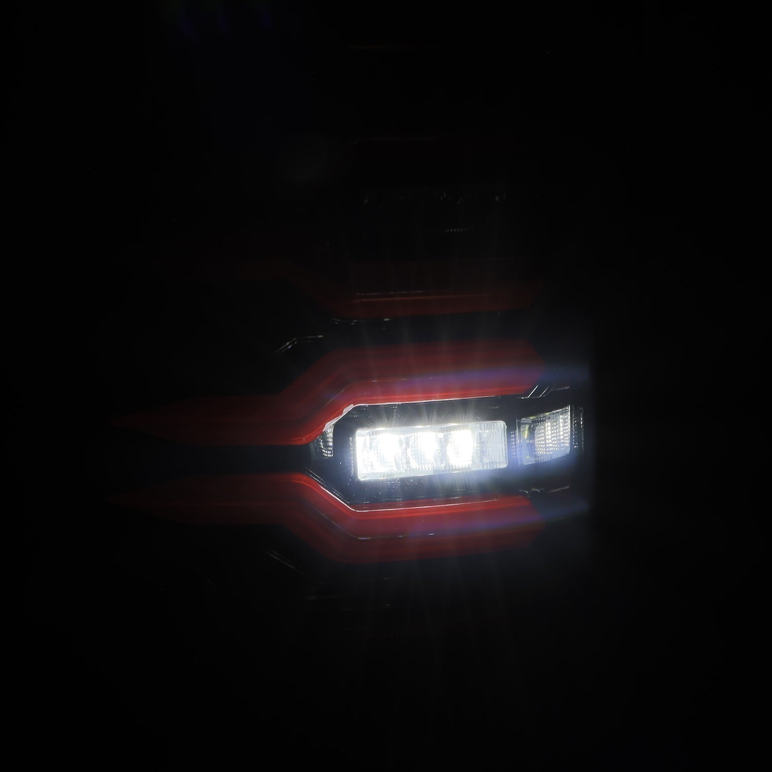 07-13 GMC Sierra LUXX-Series LED Tail Lights Black-Red