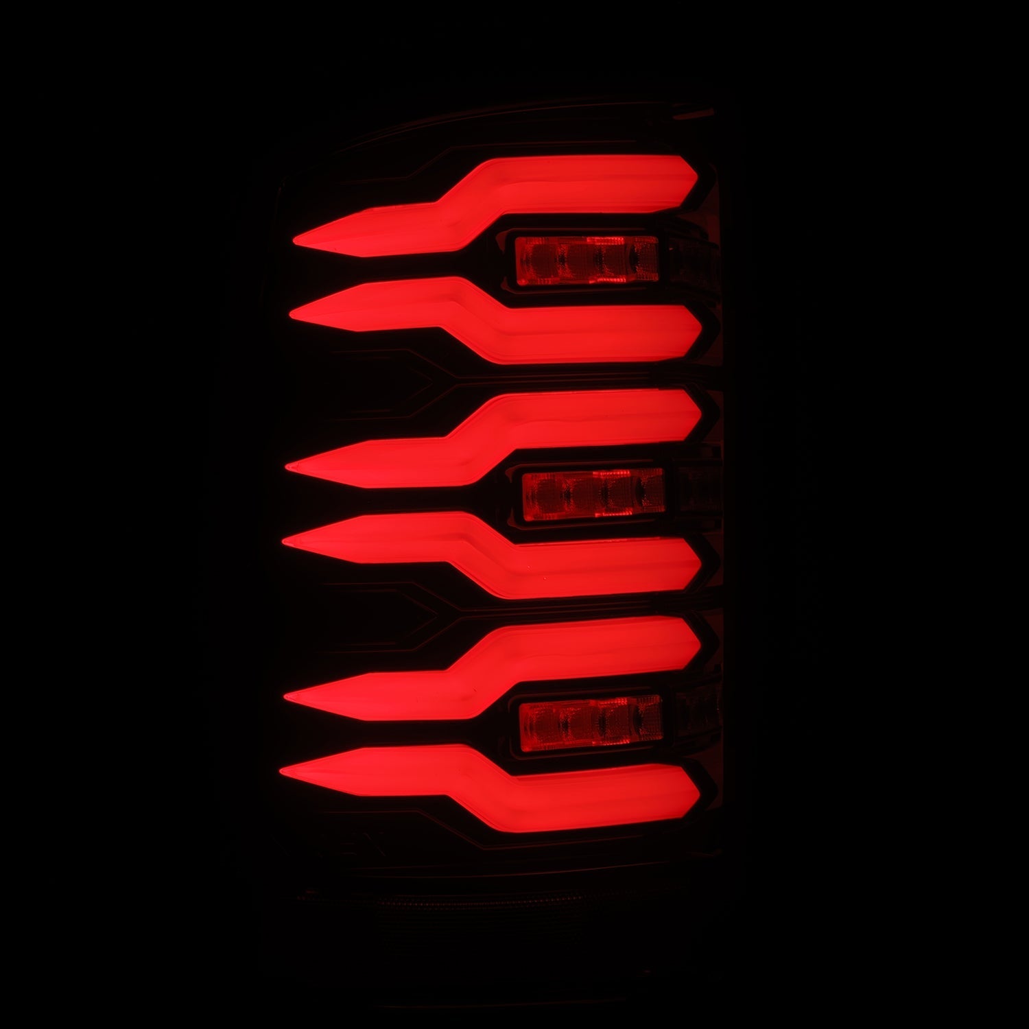 07-13 GMC Sierra LUXX-Series LED Tail Lights Black-Red