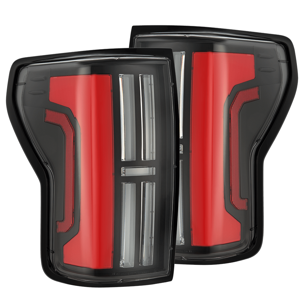 07-13 Toyota Tundra NOVA-Series Prismatic LED Tail Lights Black-Red