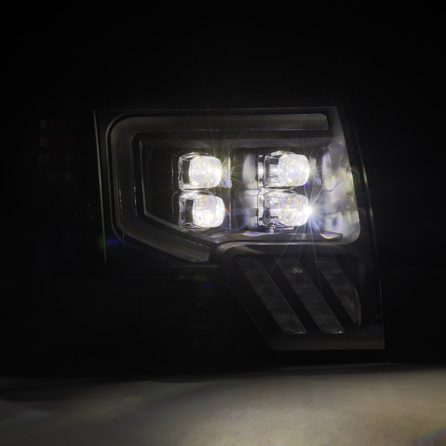 09-14 Ford F150 MKII NOVA-Series LED Projector Headlights Alpha-Black