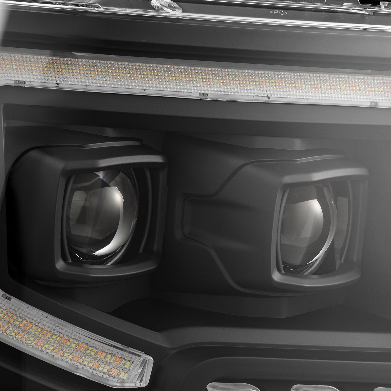 09-14 Ford F150 MKII PRO-Series Halogen Projector Headlights Black