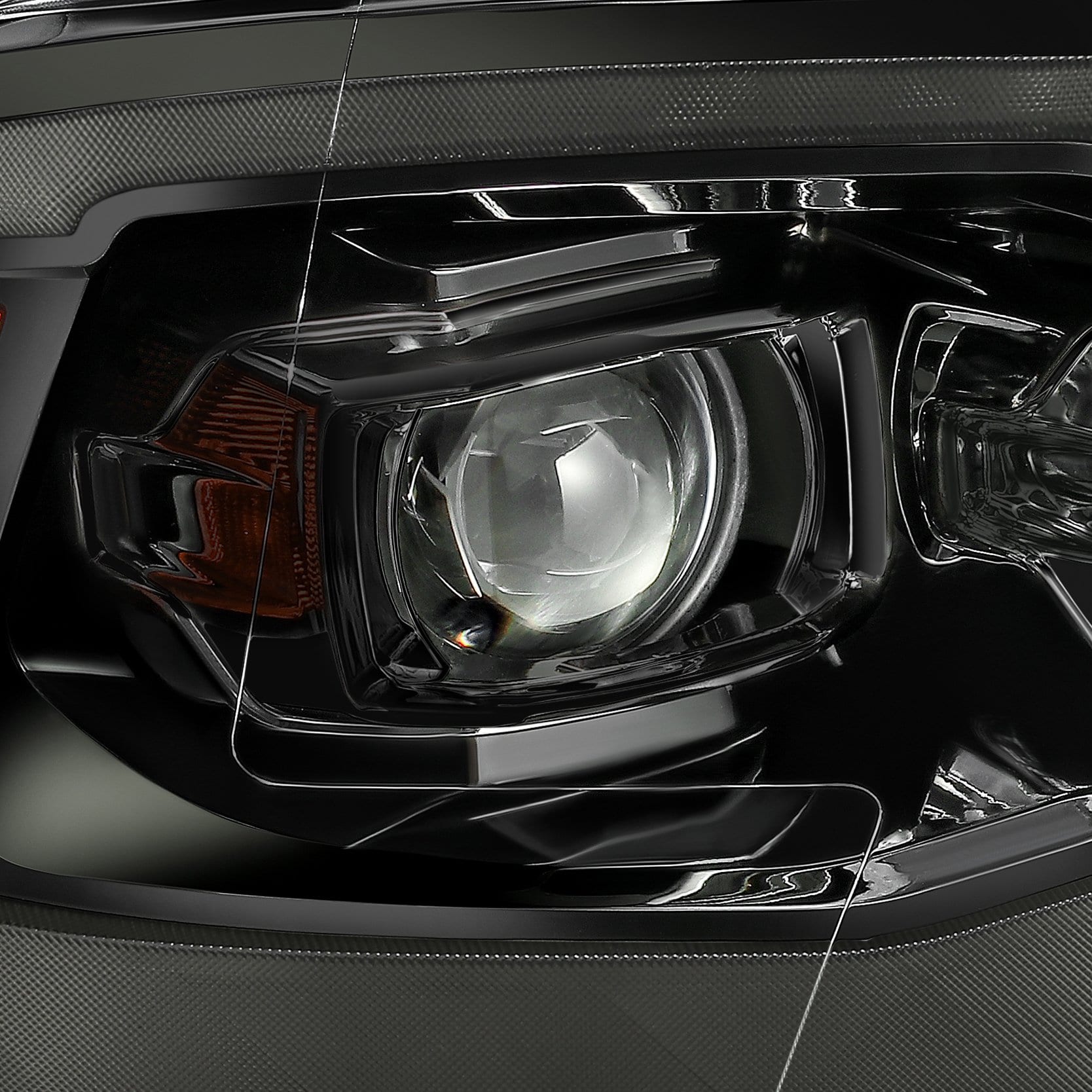 09-18 Ram Truck LUXX-Series LED Projector Headlights Alpha-Black