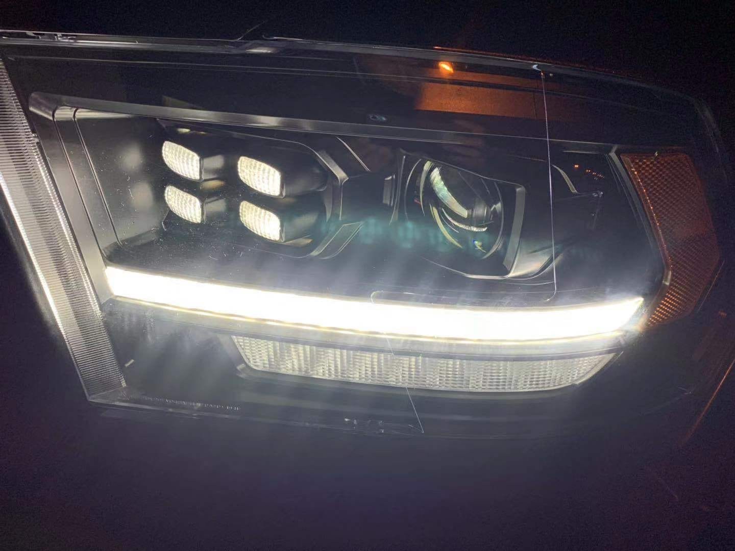09-18 Ram Truck PRO-Series (5th Gen 2500 Style) Projector Headlights Alpha-Black