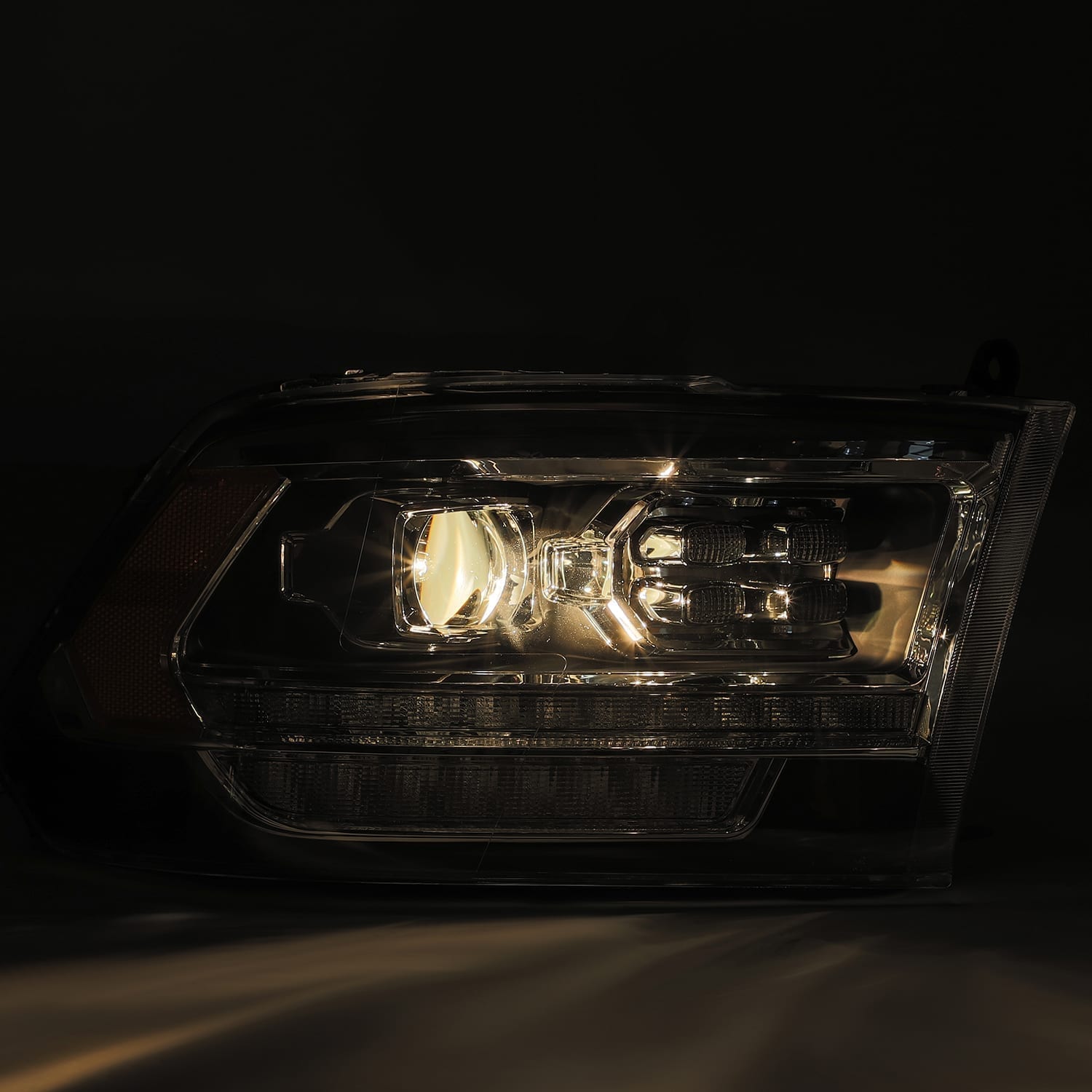 09-18 Ram Truck PRO-Series (5th Gen 2500 Style) Projector Headlights Alpha-Black