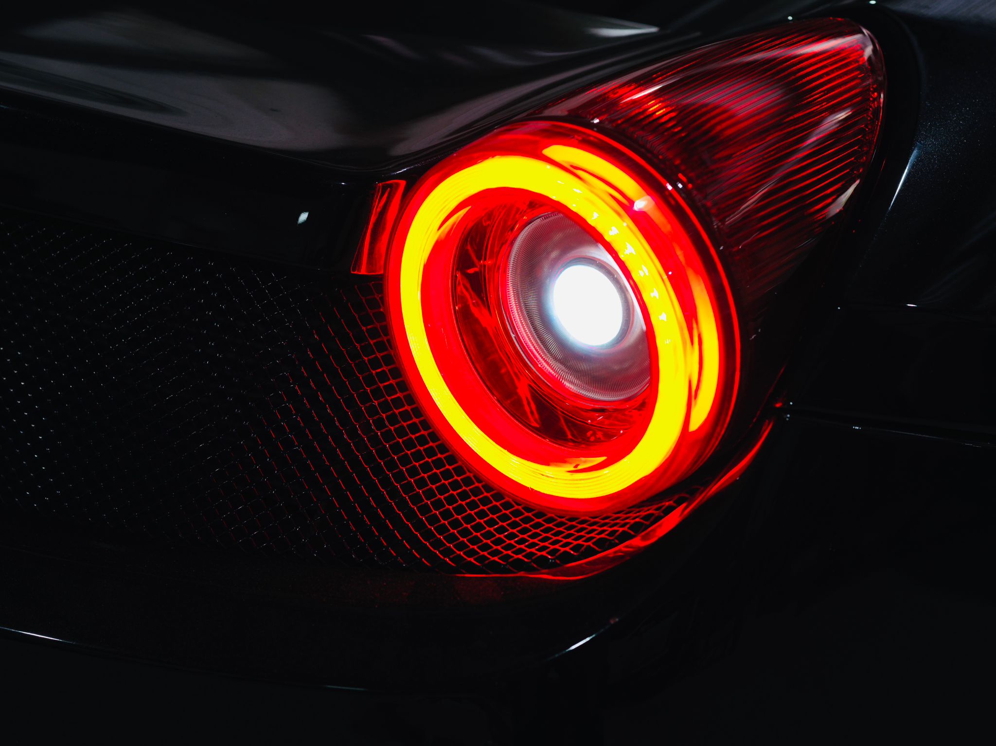 10-15 Ferrari 458 NOVA-Series Prismatic LED Tail Lights Red Smoke