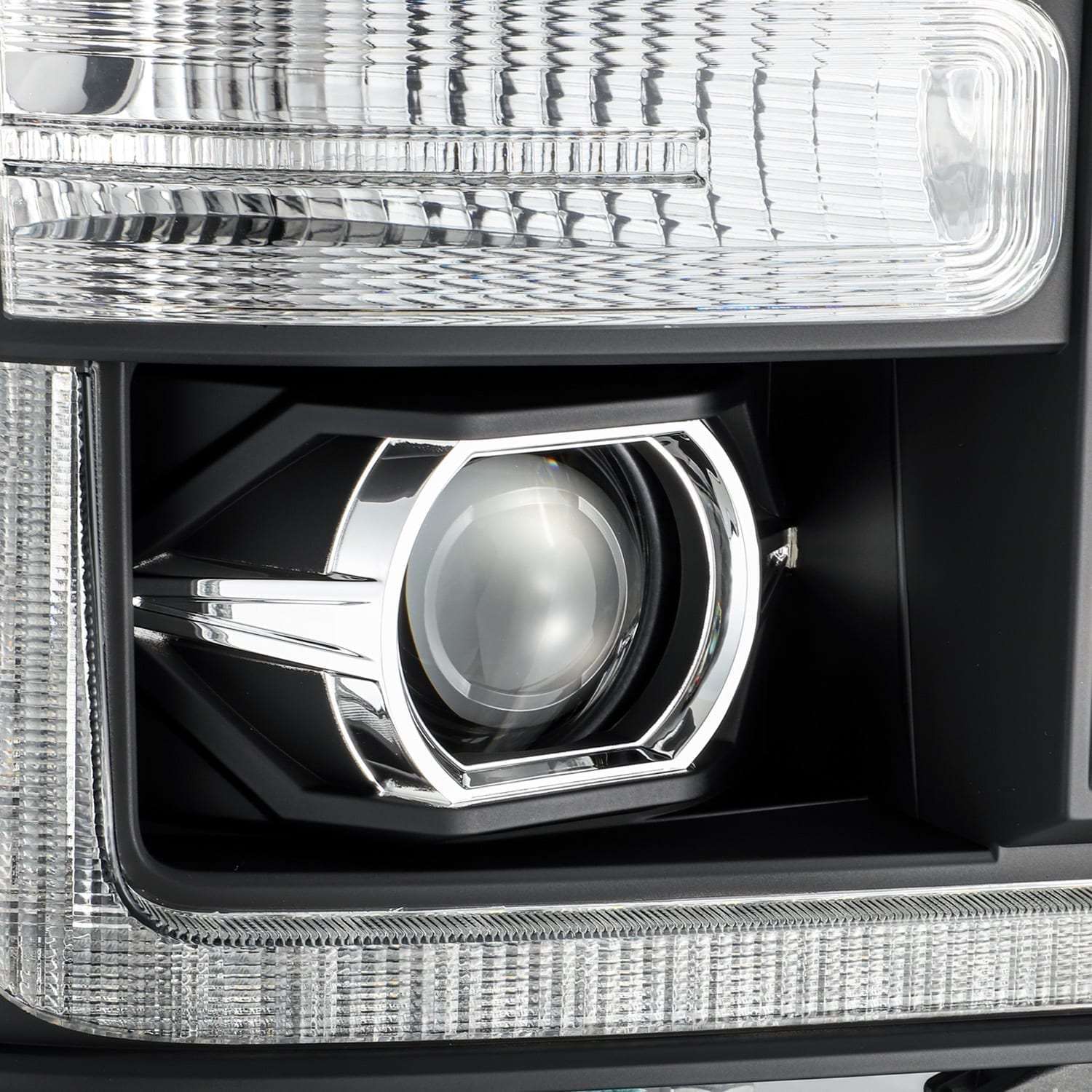 11-16 Ford Super Duty PRO-Series Halogen Projector Headlights Black