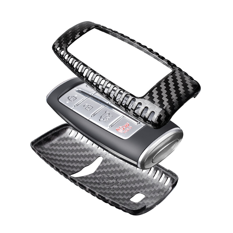 Genesis Carbon Fiber Key Cover – GV70 / GV80 / GV90